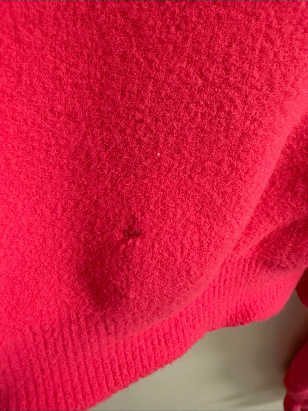 FLAWED Zara Pink Turtleneck Cropped Sweater Size M - Picture 4 of 9